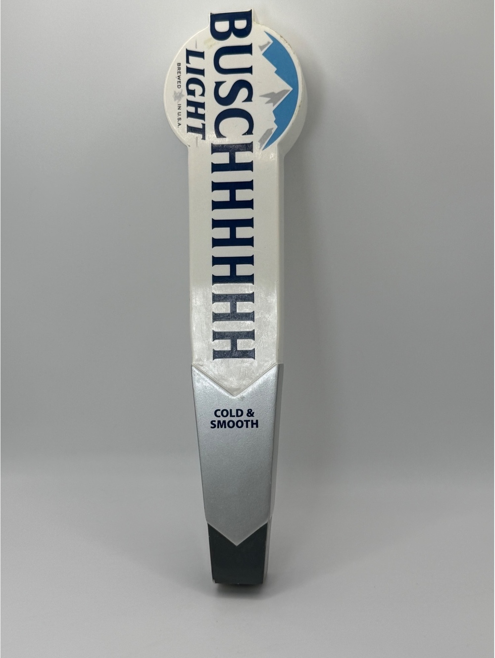 Busch Light BUSCHHHHH Cold & Smooth 12 Inch Beer Tap Handle Kegerator